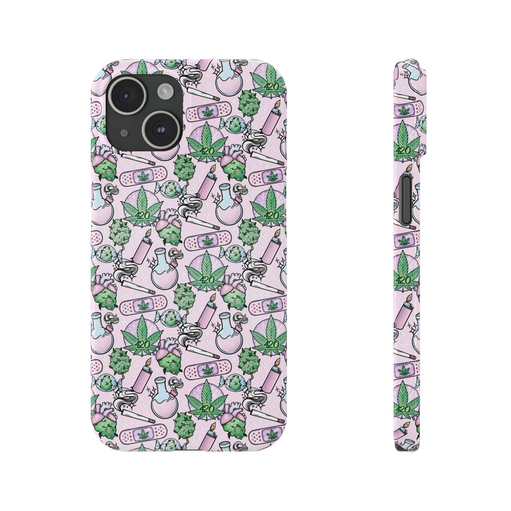 Cute Cannabis iPhone Slim Case