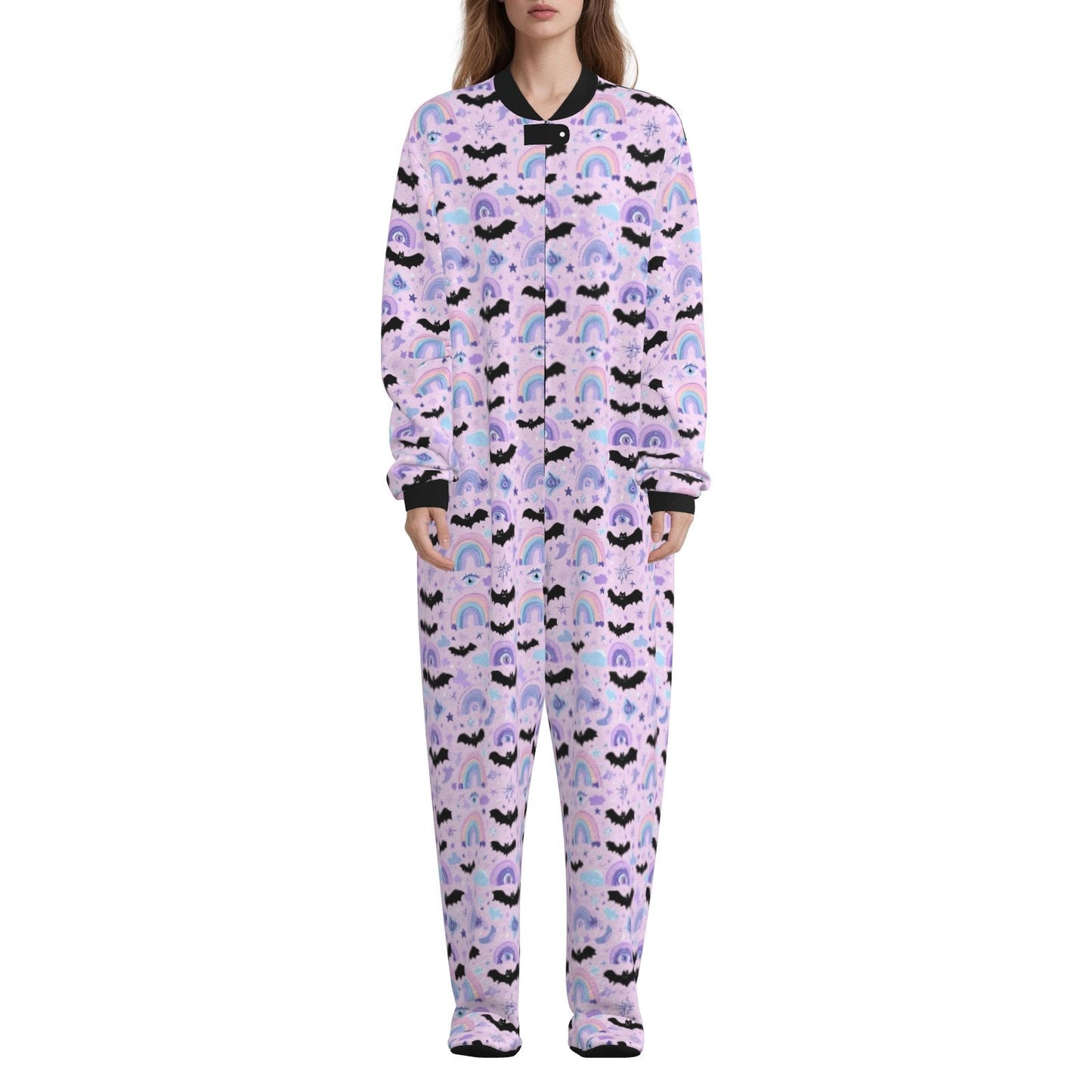 Pastel Bat Dreams Footie CuddleSuit