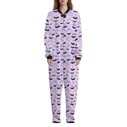 Pastel Bat Dreams Footie CuddleSuit