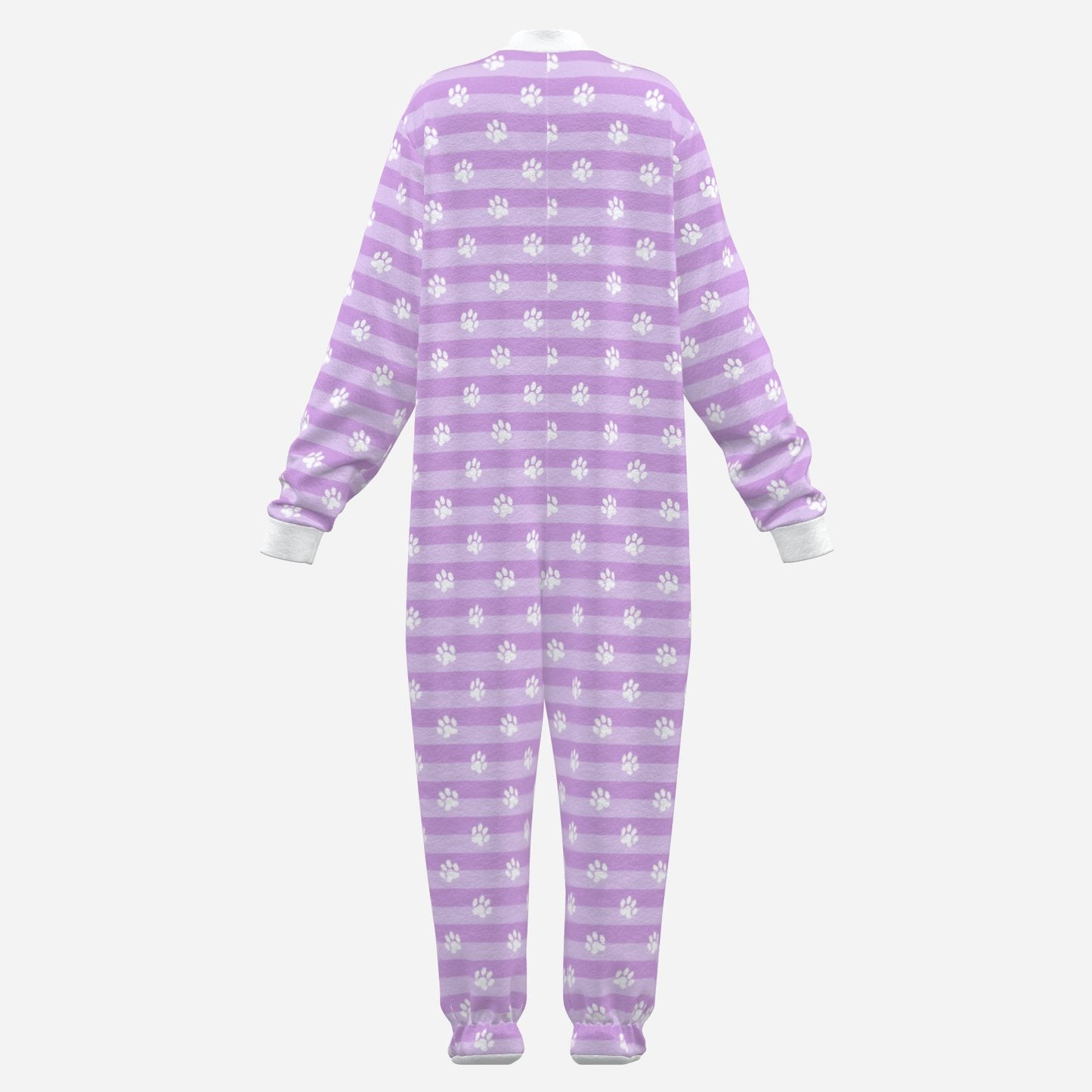 Lavender Puppy Paws Footie CuddleSuit