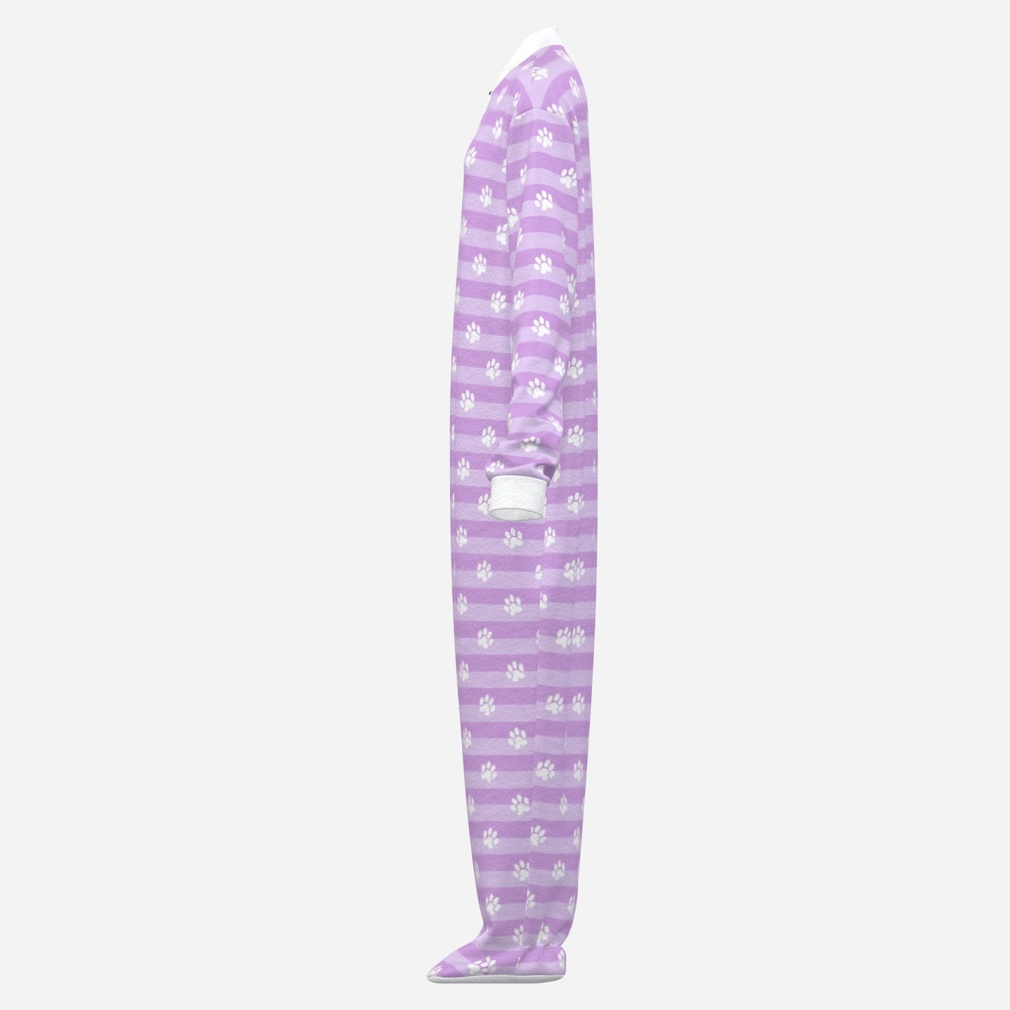 Lavender Puppy Paws Footie CuddleSuit