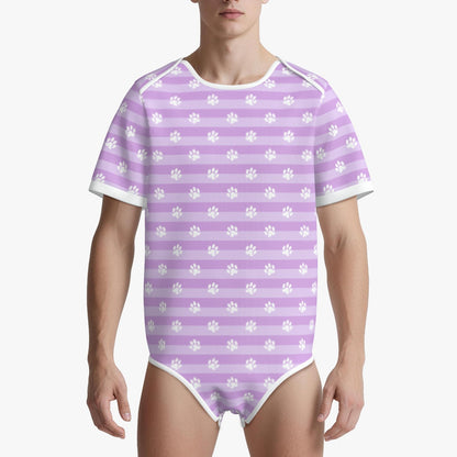 Lavender Puppy Paws SnuggleFold CuddleSuit