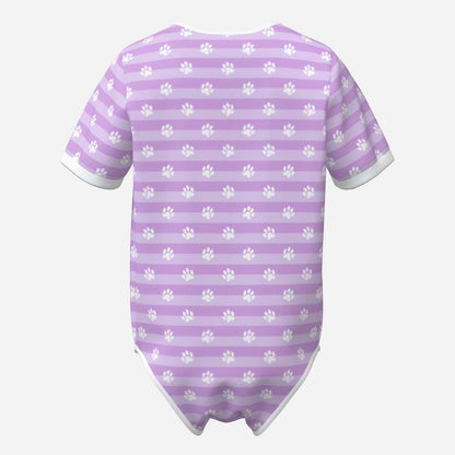 Lavender Puppy Paws SnuggleFold CuddleSuit