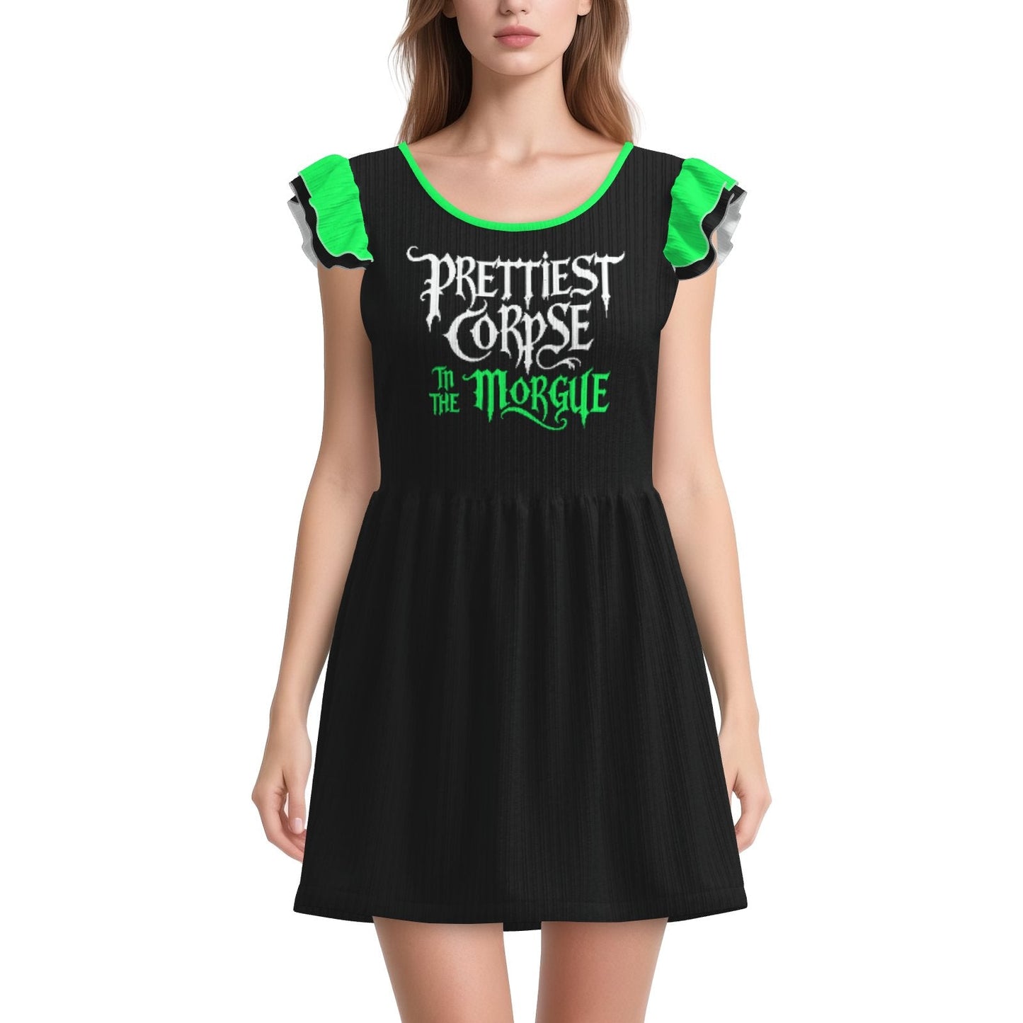 Prettiest Corpse in the Morgue Ruffle Playsuit CuddleDress