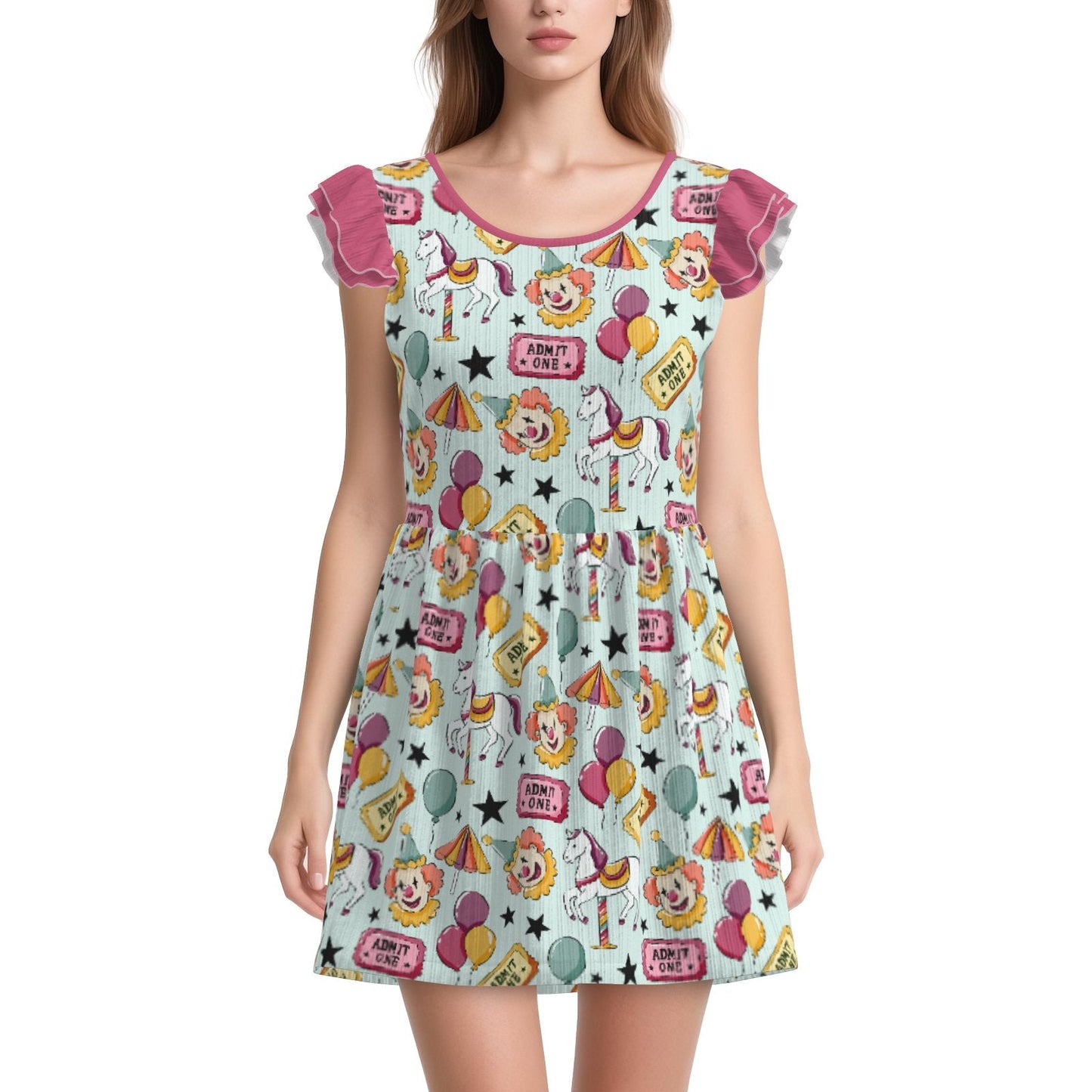 Big Top Daydream Playsuit CuddleDress | Built-In Brief & Snap Closure