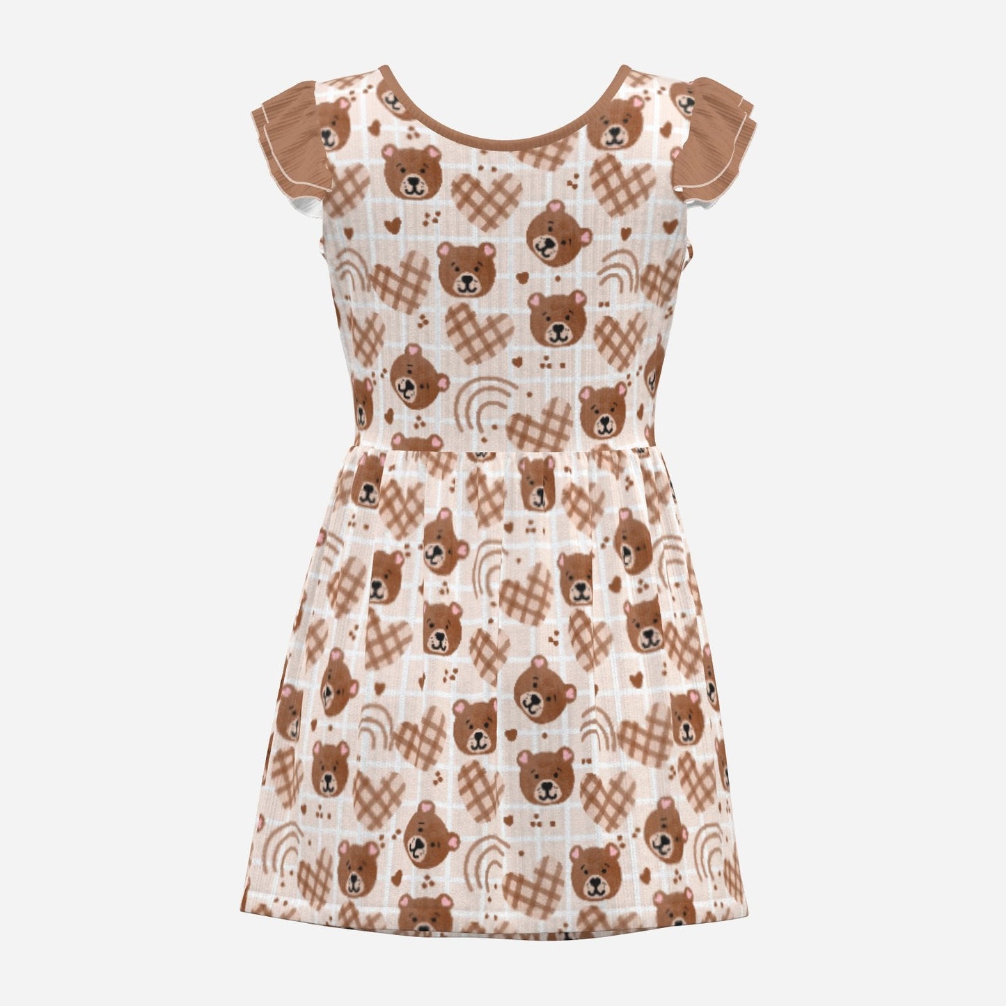 Cinnamon Bear Playsuit CuddleDress | Built-In Brief & Snap Closure