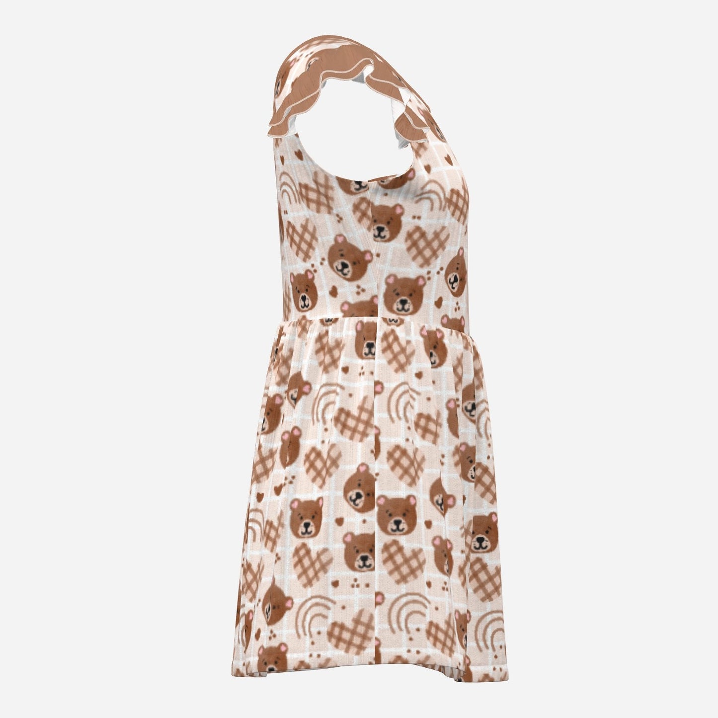 Cinnamon Bear Playsuit CuddleDress | Built-In Brief & Snap Closure