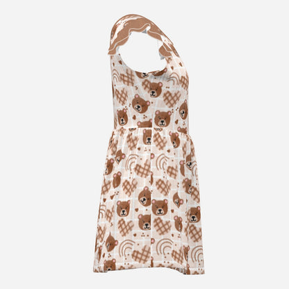 Cinnamon Bear Playsuit CuddleDress | Built-In Brief & Snap Closure