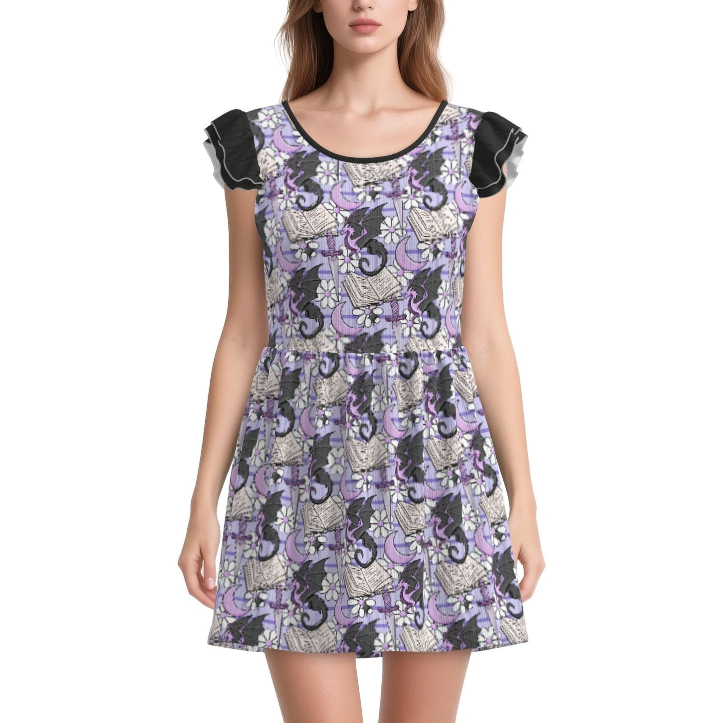 Moonlit Storybook Playsuit CuddleDress | Built-In Brief & Snap Closure