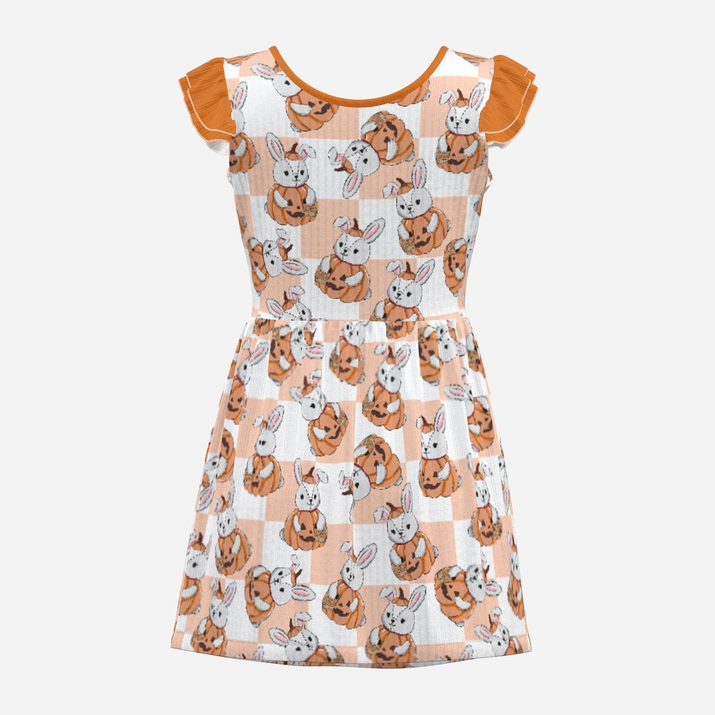Pumpkin Bun Playsuit CuddleDress | Built-In Brief & Snap Closure