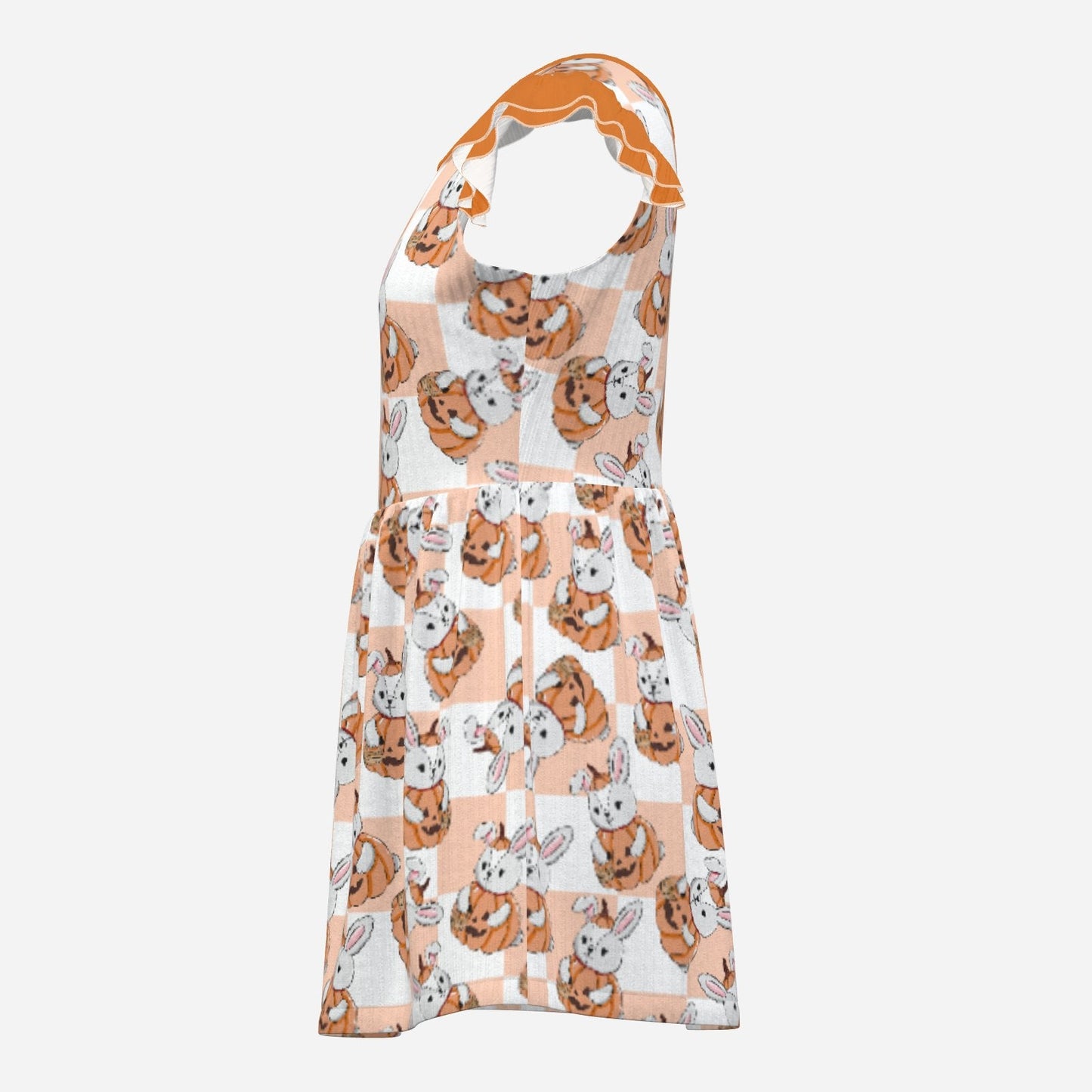 Pumpkin Bun Playsuit CuddleDress | Built-In Brief & Snap Closure