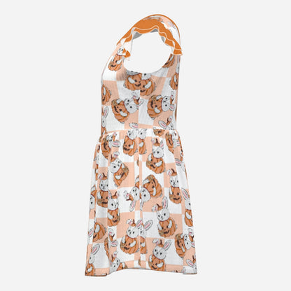 Pumpkin Bun Playsuit CuddleDress | Built-In Brief & Snap Closure