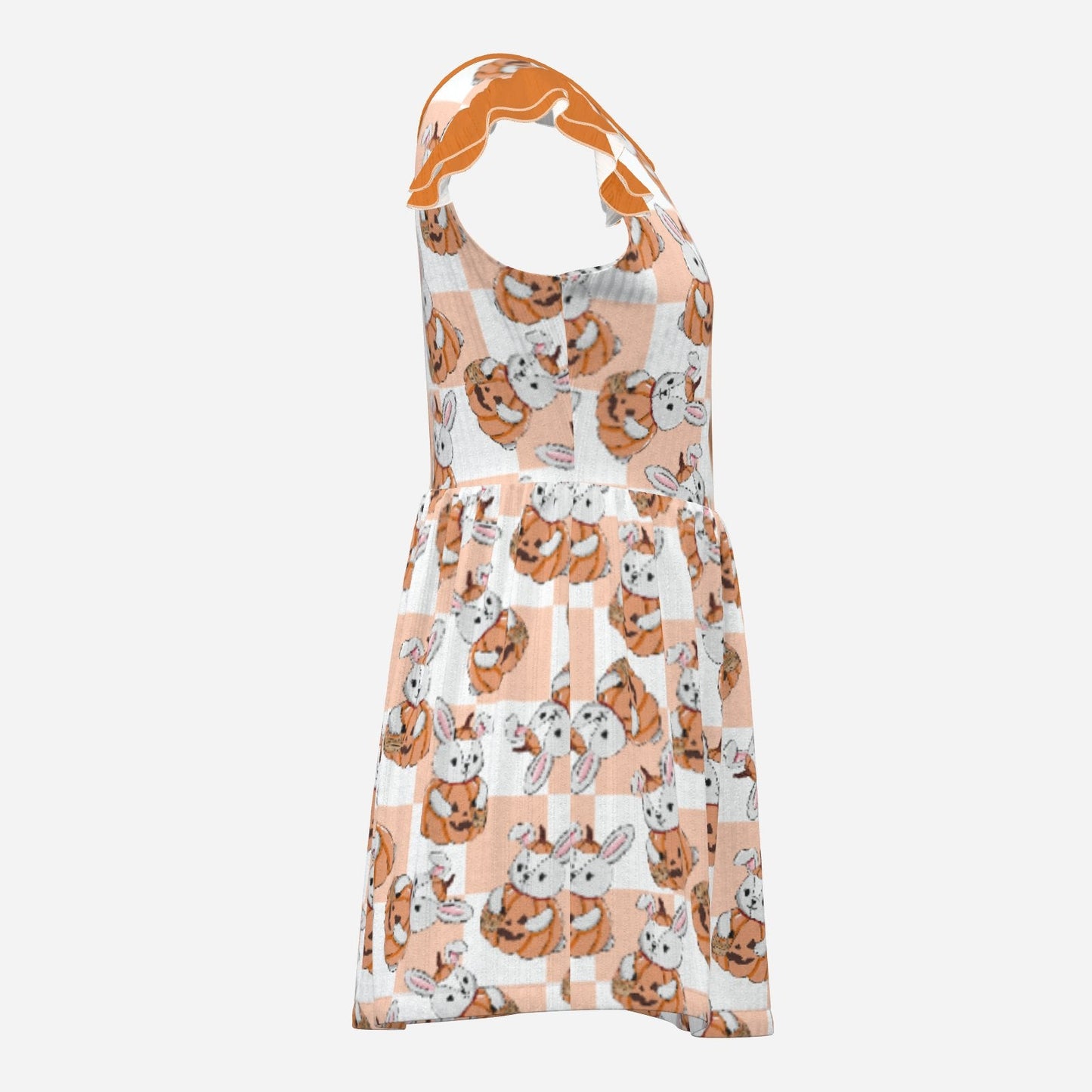 Pumpkin Bun Playsuit CuddleDress | Built-In Brief & Snap Closure