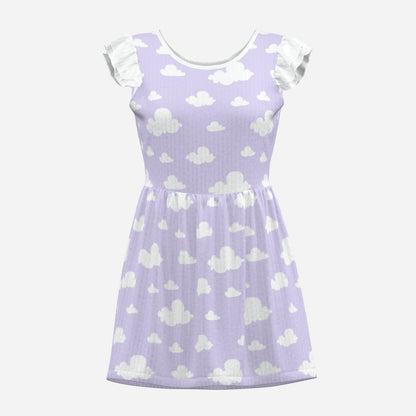 Lavender Daydream Playsuit CuddleDress | Built-In Brief & Snap Closure