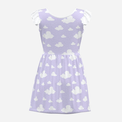 Lavender Daydream Playsuit CuddleDress | Built-In Brief & Snap Closure