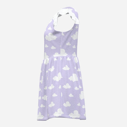 Lavender Daydream Playsuit CuddleDress | Built-In Brief & Snap Closure