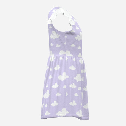 Lavender Daydream Playsuit CuddleDress | Built-In Brief & Snap Closure
