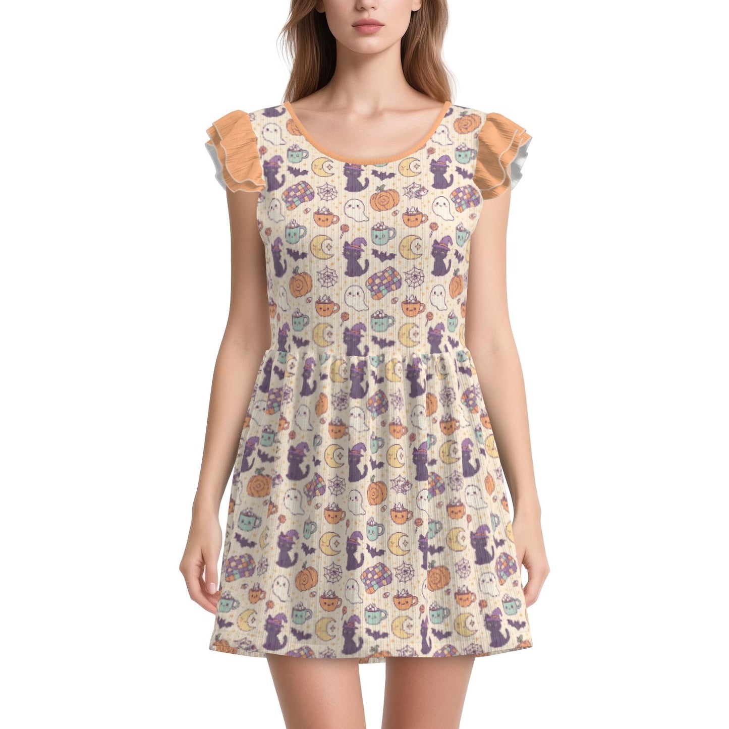 Cozy Little Haunts Playsuit CuddleDress | Built-In Brief & Snap Closure