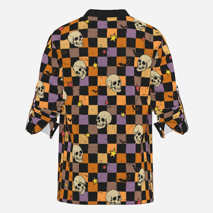 Dead Check Lace-Up Unisex Top