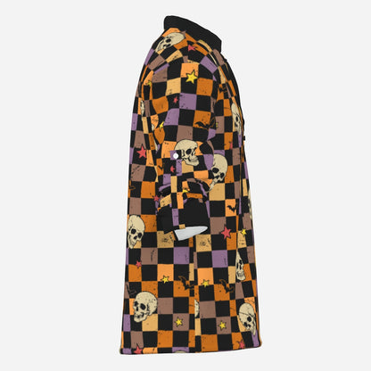 Dead Check Lace-Up Unisex Top