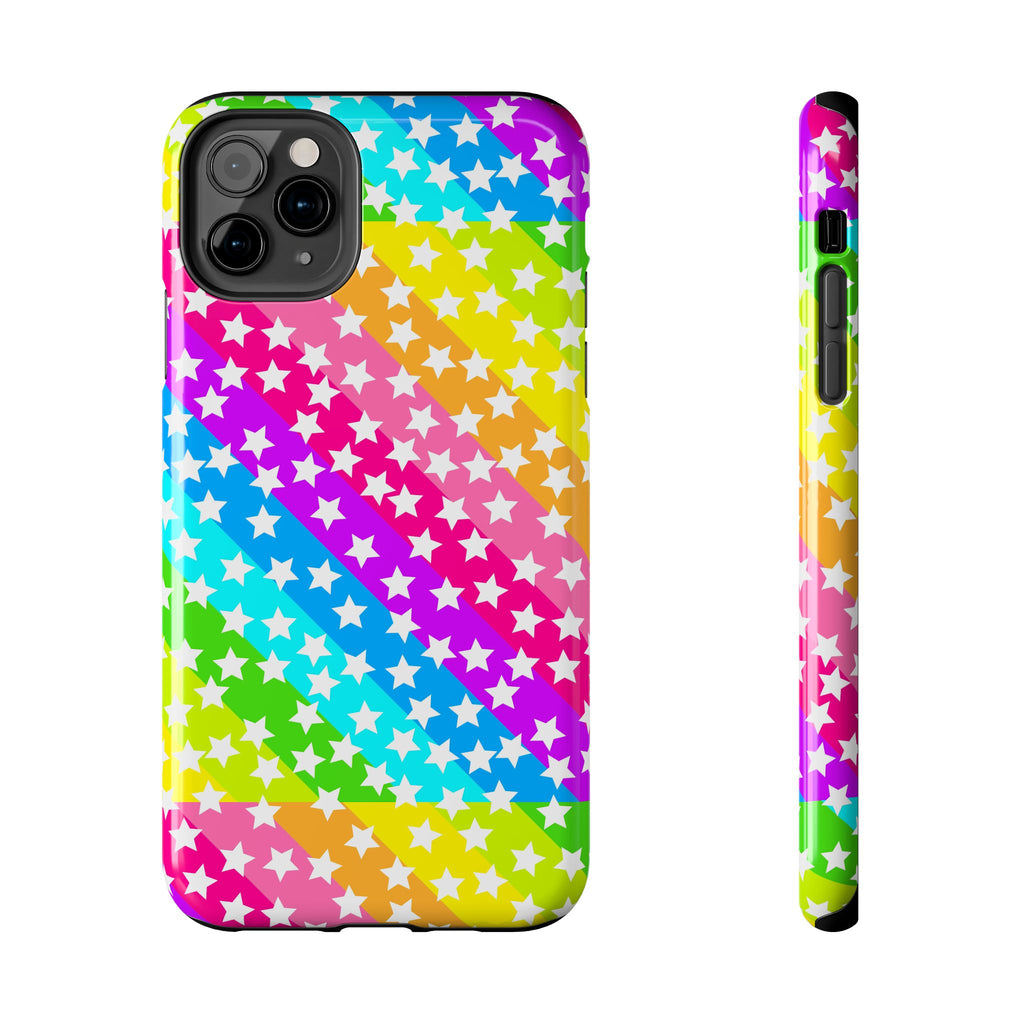 Starry Sprinkle Rainbow Tough iPhone Case