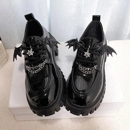 Metal Chain Platform Gothic Lolita Shoes