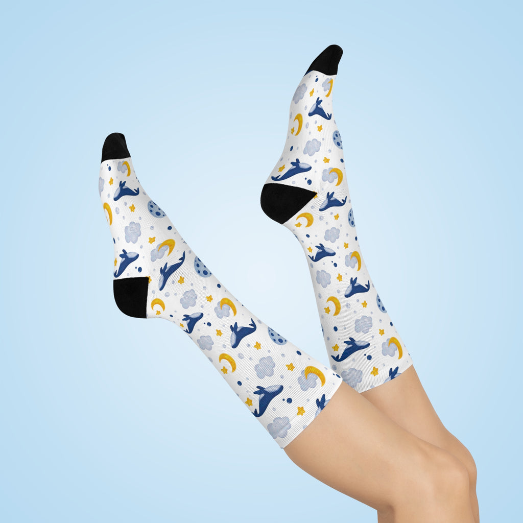 Sleepy Whale Dreams Crew Socks