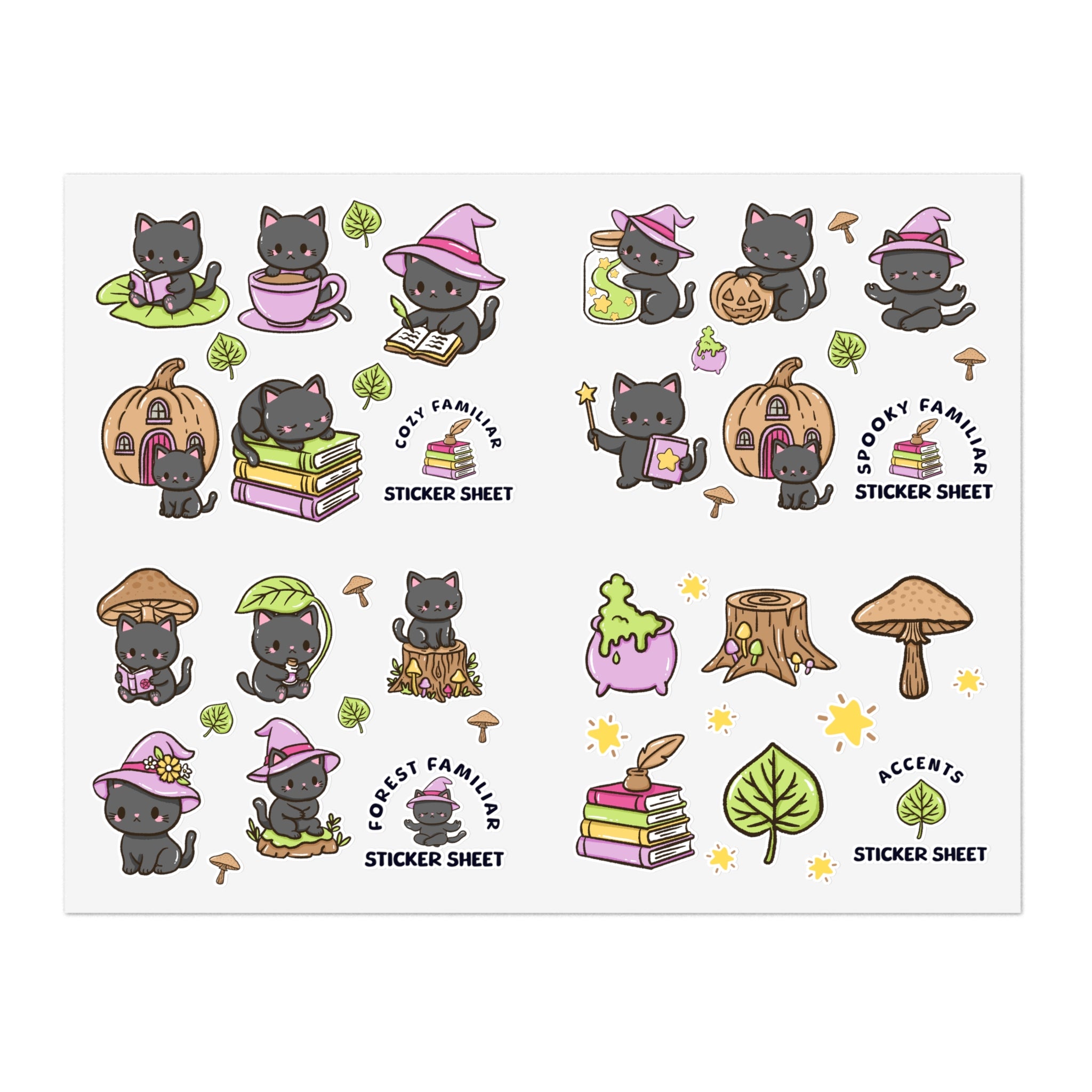 Cozy Familiar Sticker Sheet - Puppy's Aesthetics