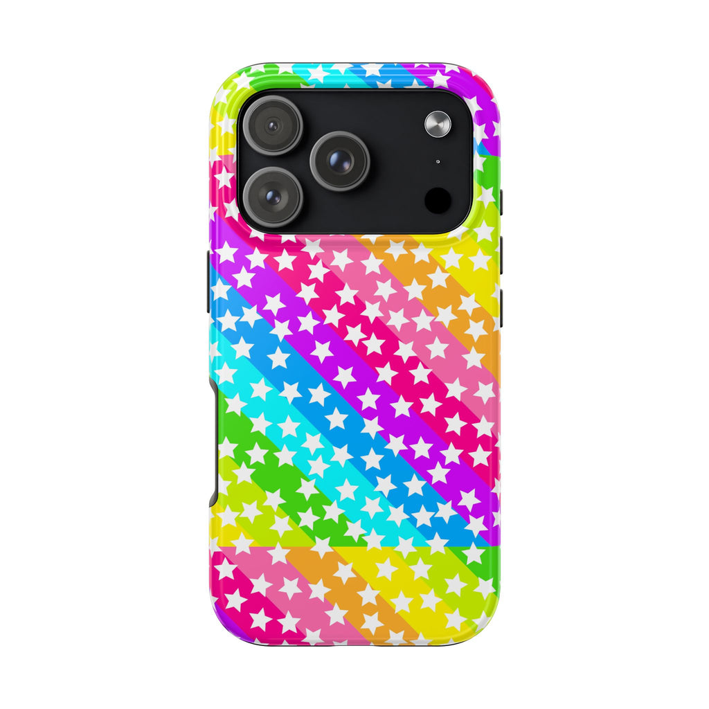 Starry Sprinkle Rainbow Tough iPhone Case