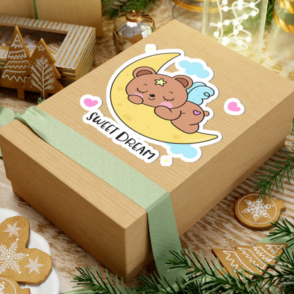 Sweet Dream Bear Kiss-Cut Sticker - Puppy's Aesthetics