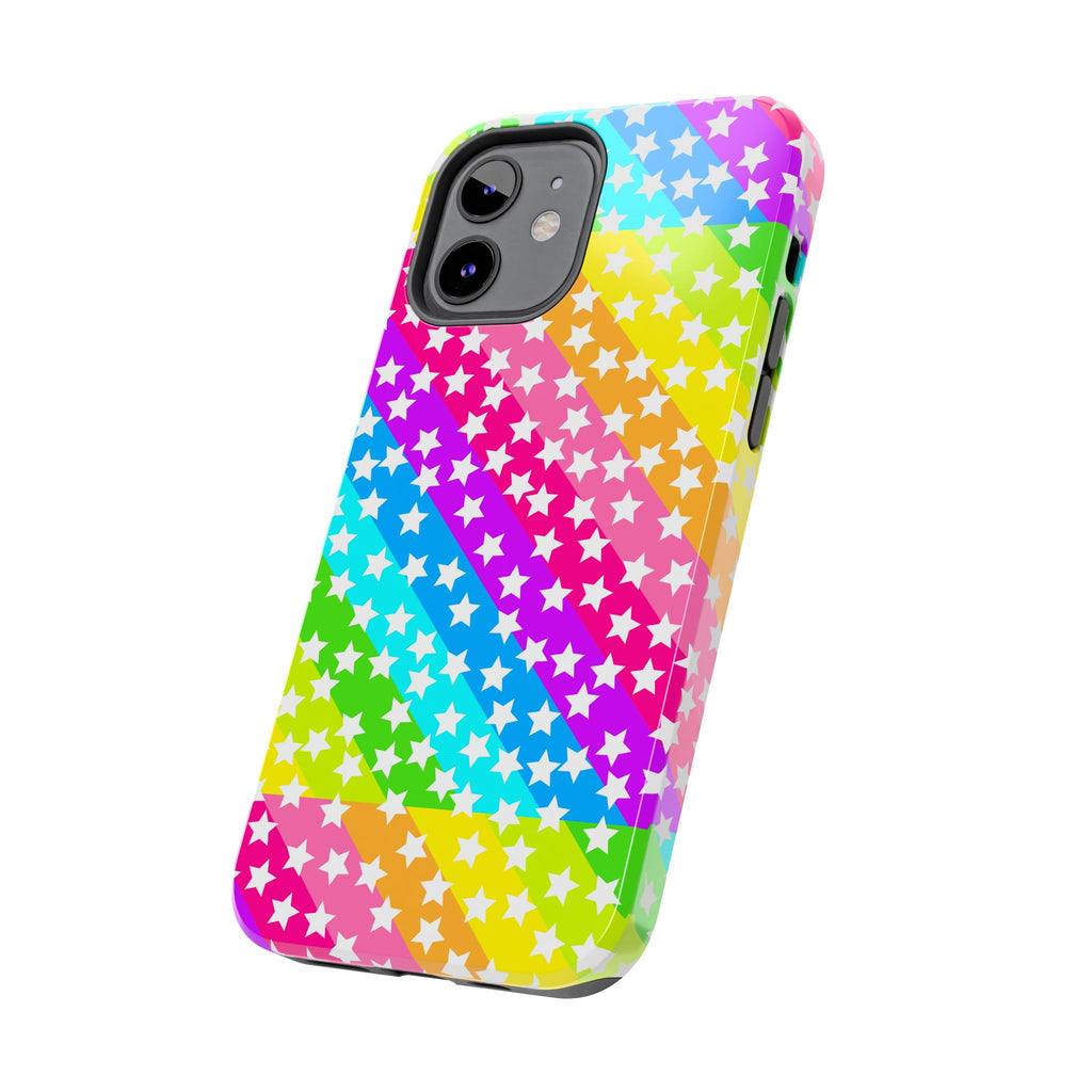 Starry Sprinkle Rainbow Tough iPhone Case
