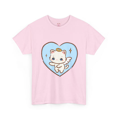 Adorable Angel Kitty Play Tee - Puppy's Aesthetics