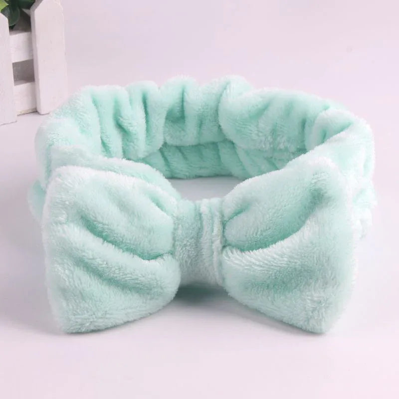 Soft Plush Bow Headband - Puppy's Aesthetics