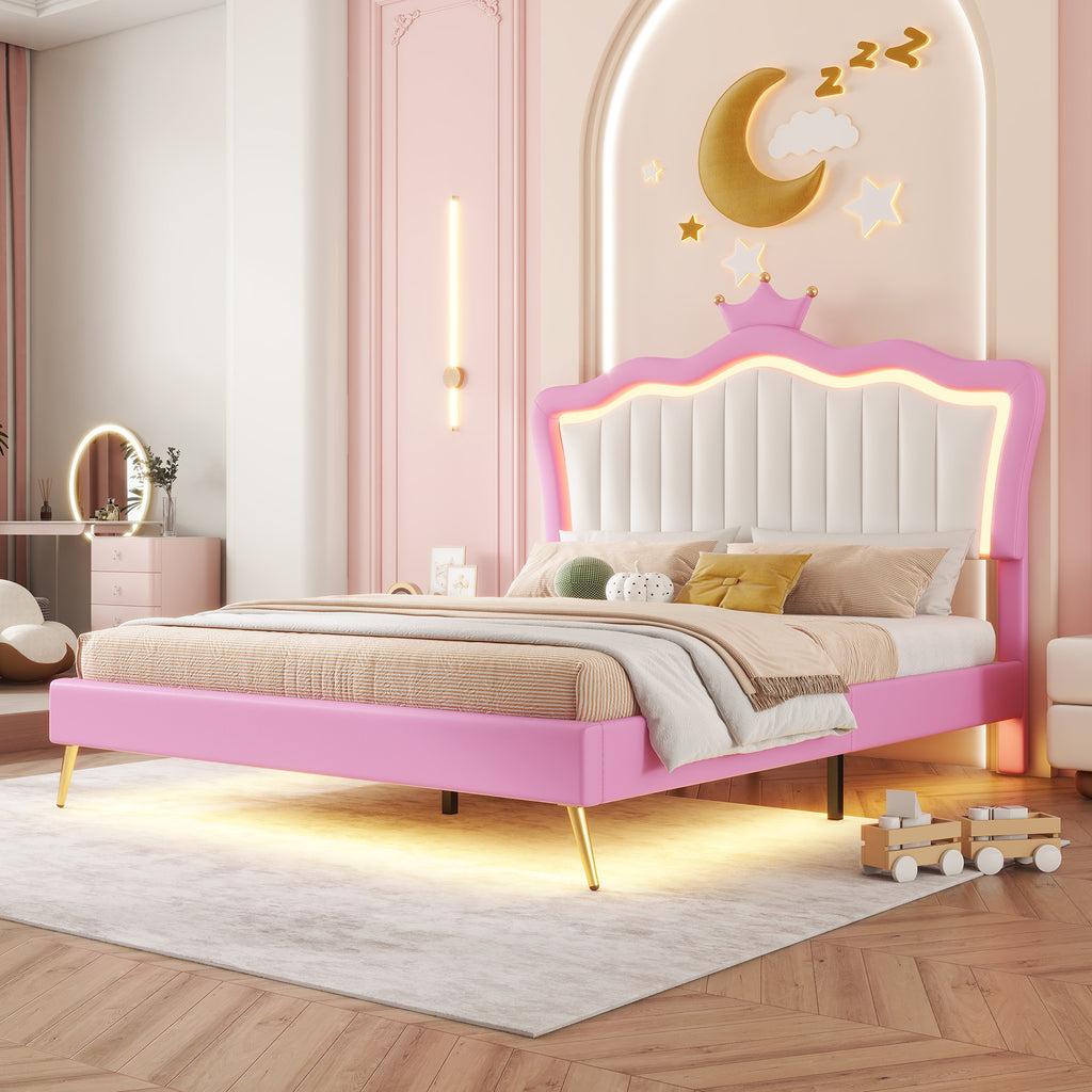 Princess Crown LED Bed