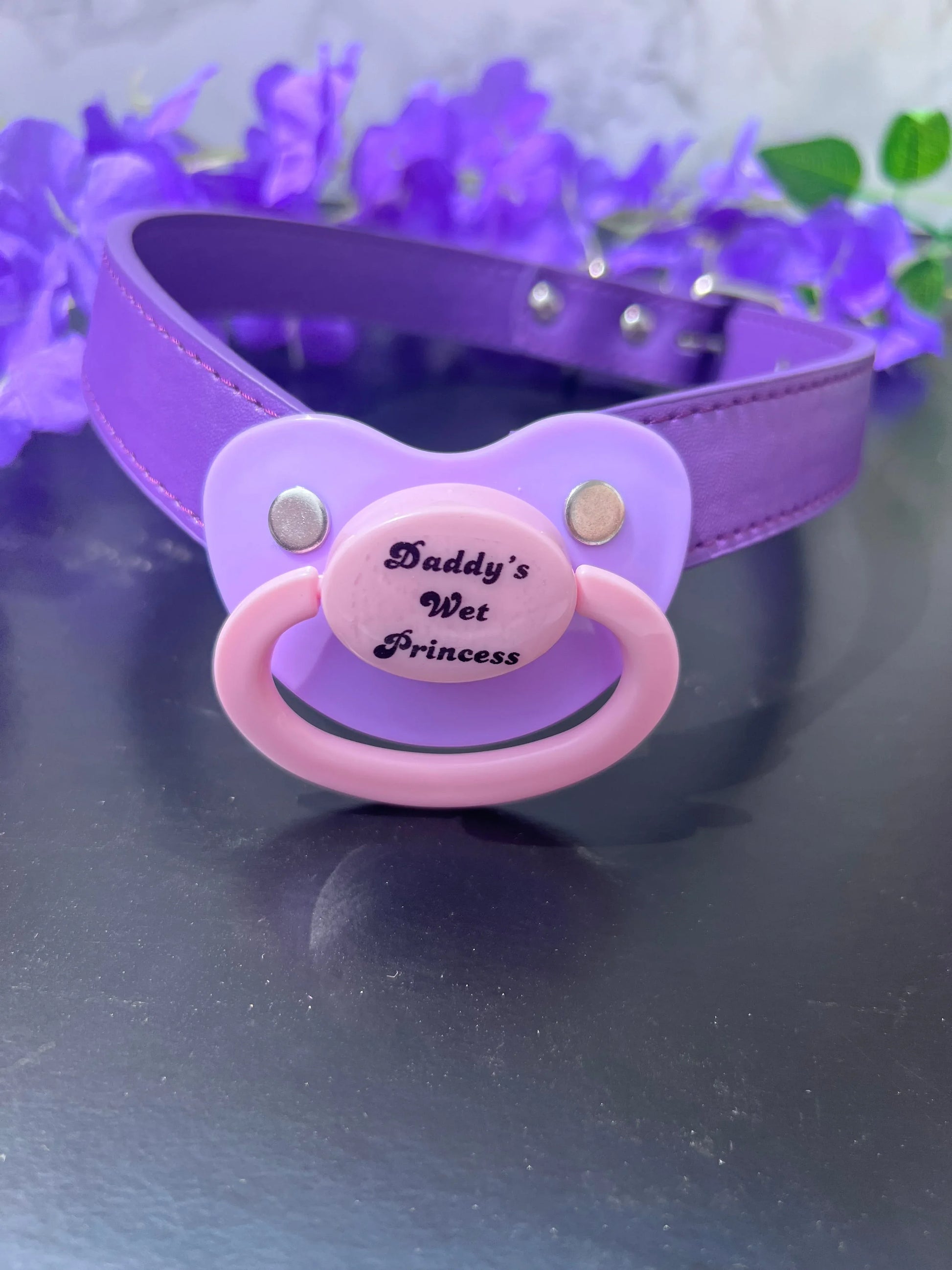 Daddy's Wet Princess Pacifier Gag - Puppy's Aesthetics