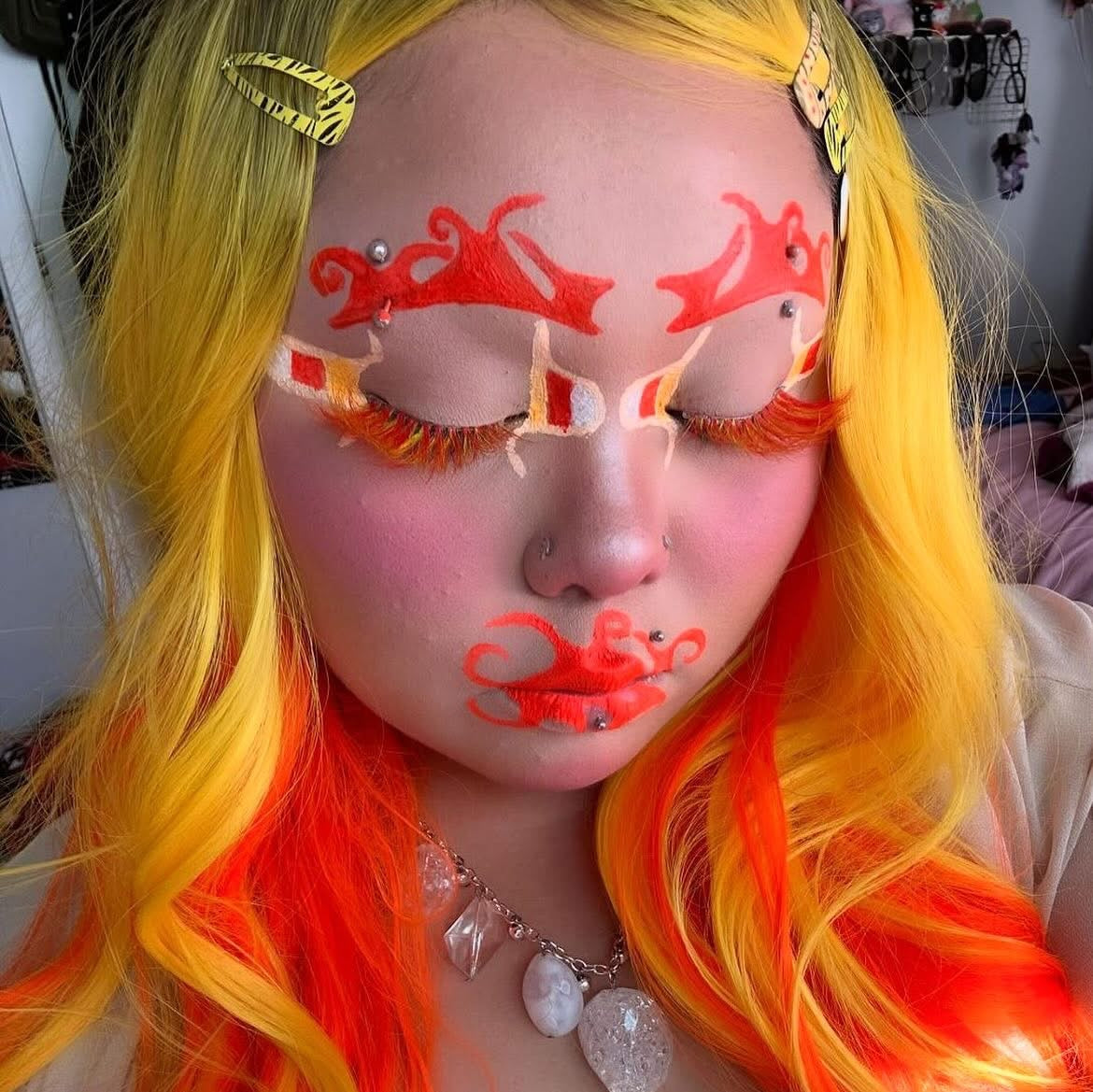 *FLAME* (Orange/Red) DreamDoll Color Lashes!