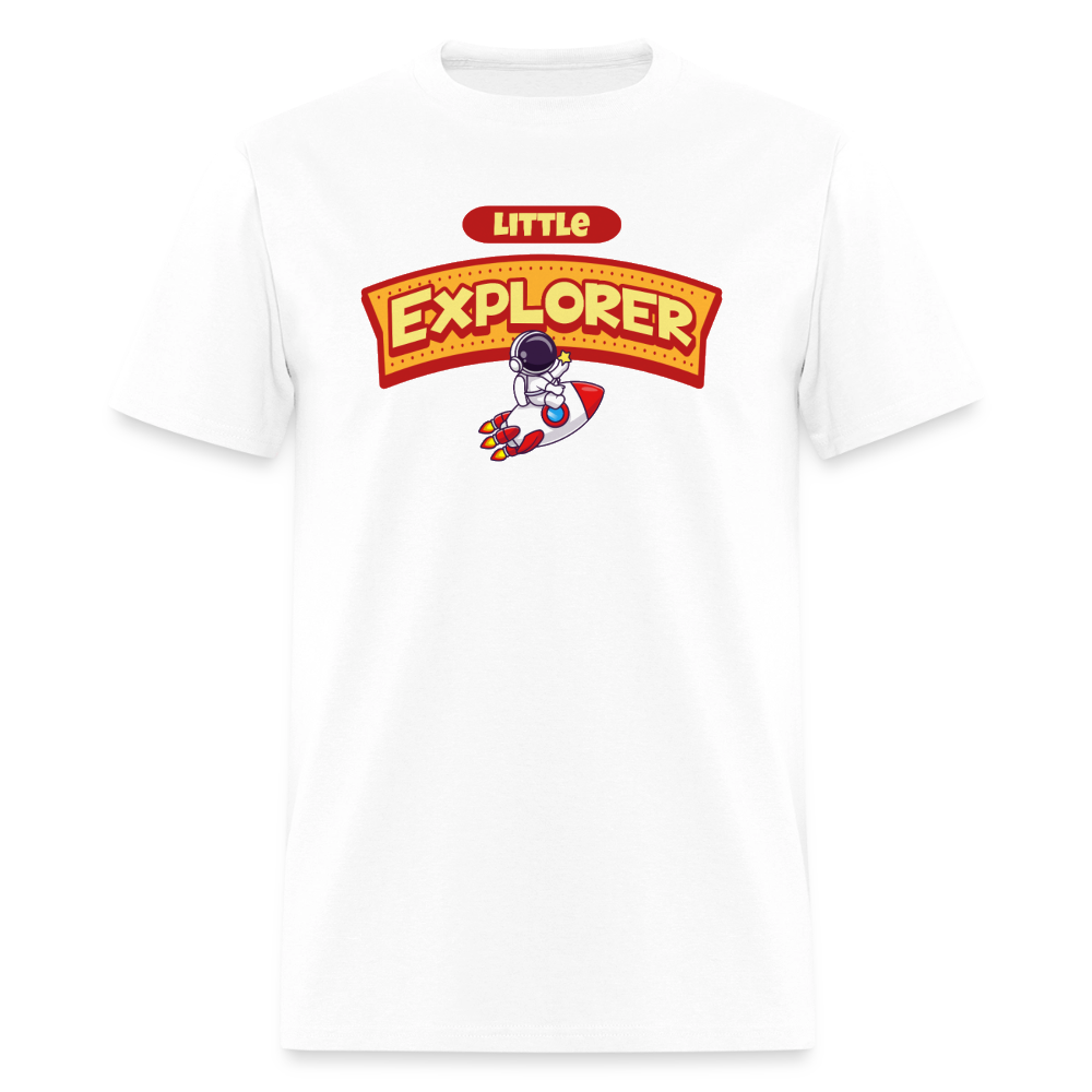 Little Explorer Unisex Play Tee - white