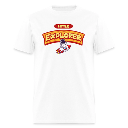 Little Explorer Unisex Play Tee - white