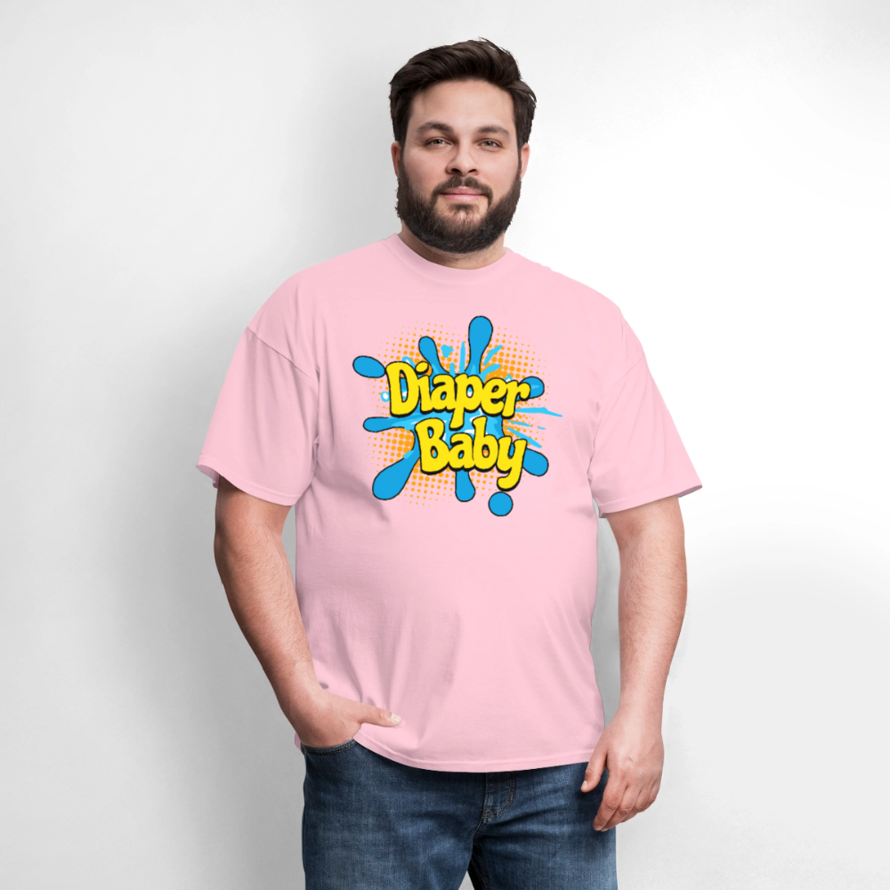Diaper Baby Unisex Play Tee (Colors) - pink
