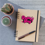 Pink Daddy's Boy Vinyl Sticker - transparent glossy