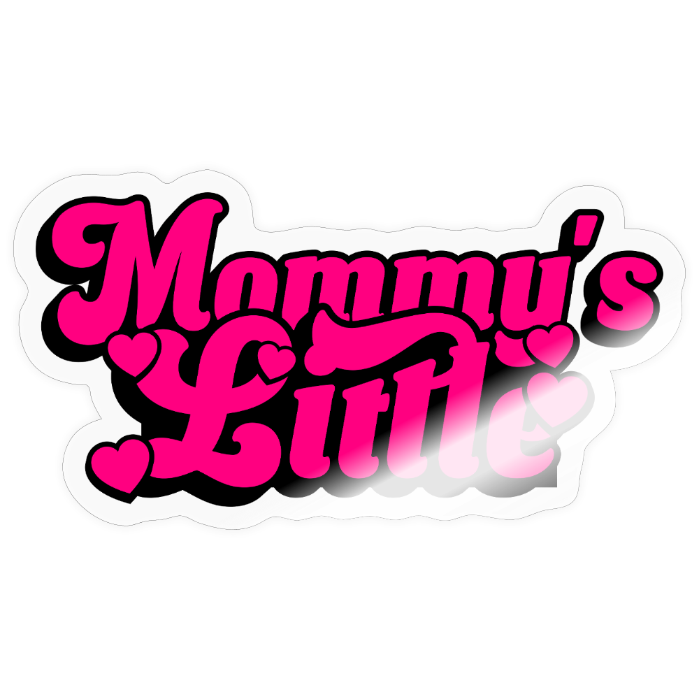 Mommy's Little Pink Vinyl Sticker - transparent glossy