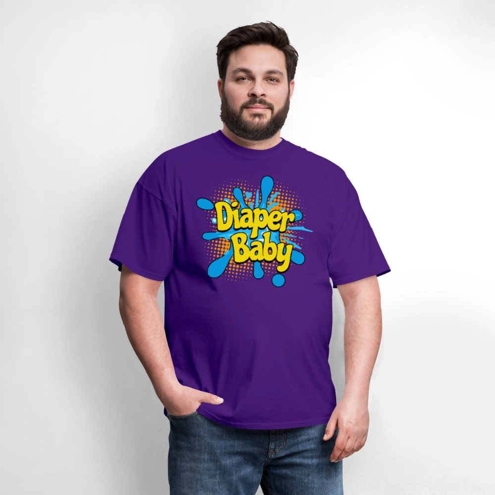 Diaper Baby Unisex Play Tee (Colors) - purple