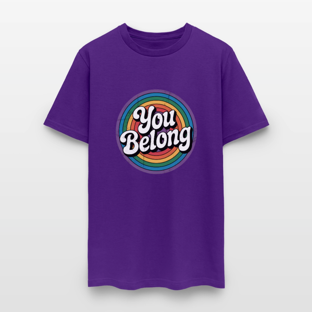 You Belong Pride Unisex Play Tee (Colors) - purple