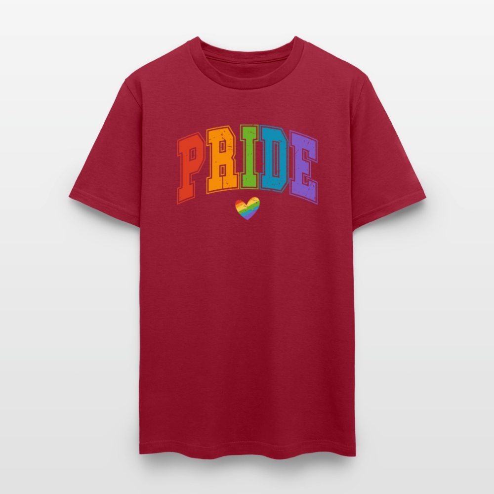 Pride Varsity Unisex Play Tee (Colors) - dark red