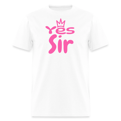 Yes Sir Unisex Play Tee (Colors) - white