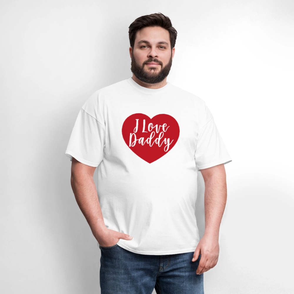 I Love Daddy Unisex Play Tee (Colors) - white