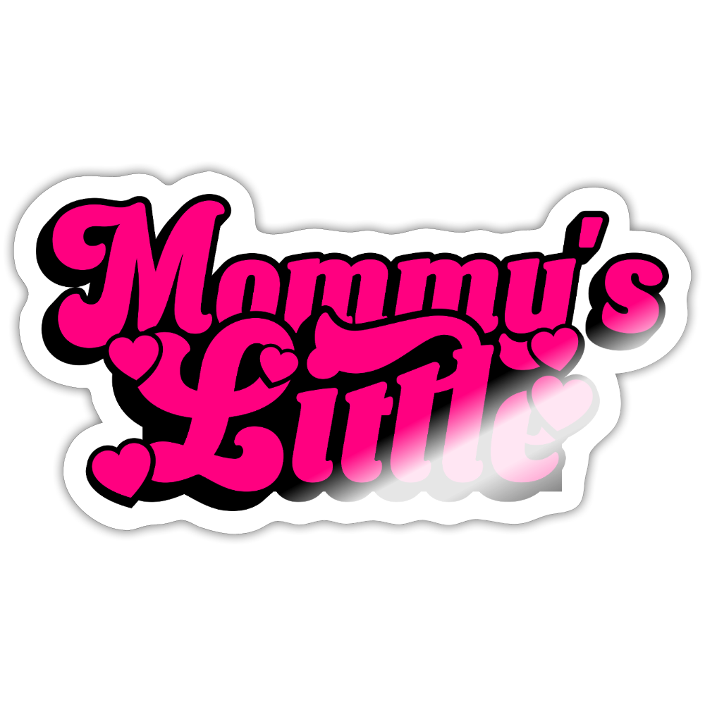 Mommy's Little Pink Vinyl Sticker - white glossy