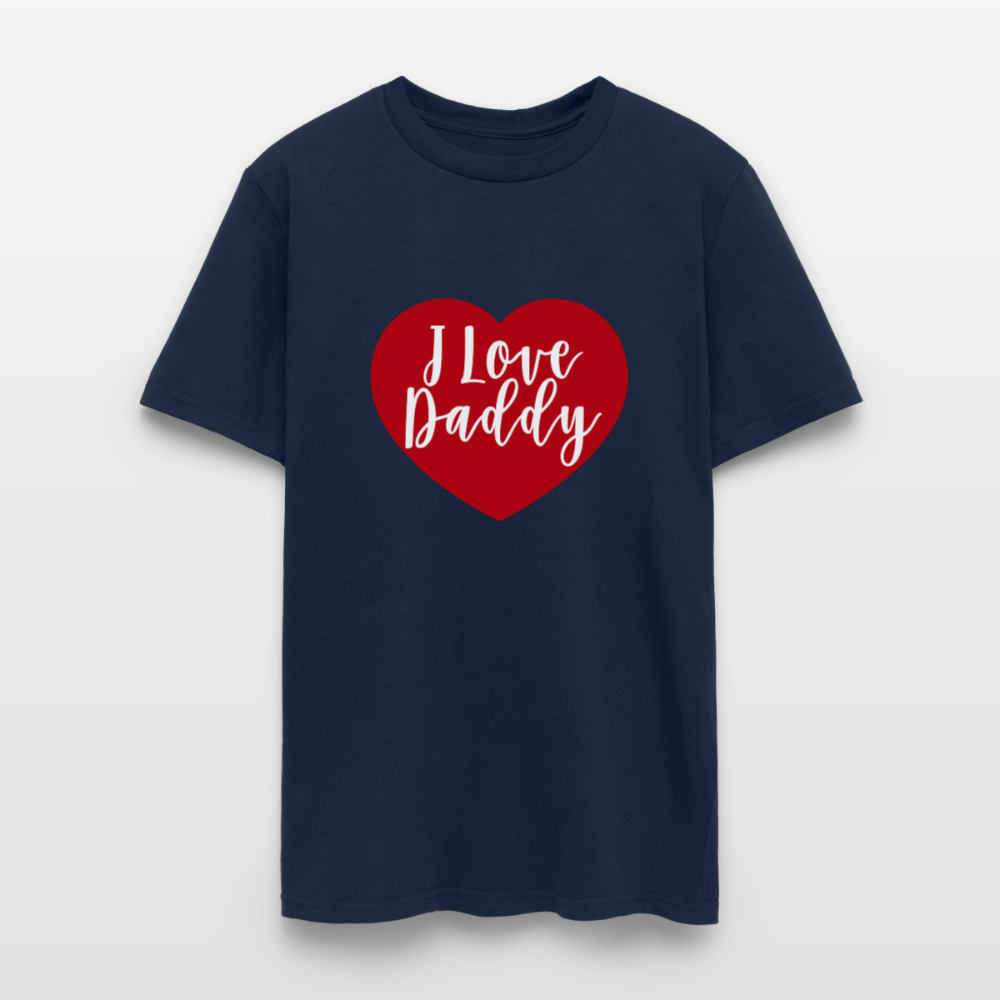 I Love Daddy Unisex Play Tee (Colors) - navy