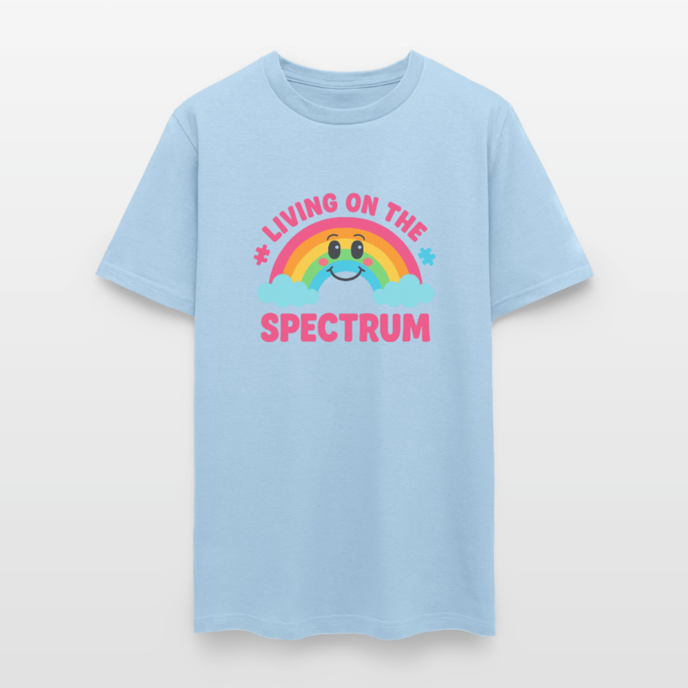 Living On Spectrum Unisex Play Tee - powder blue