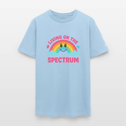 Living On Spectrum Unisex Play Tee - powder blue